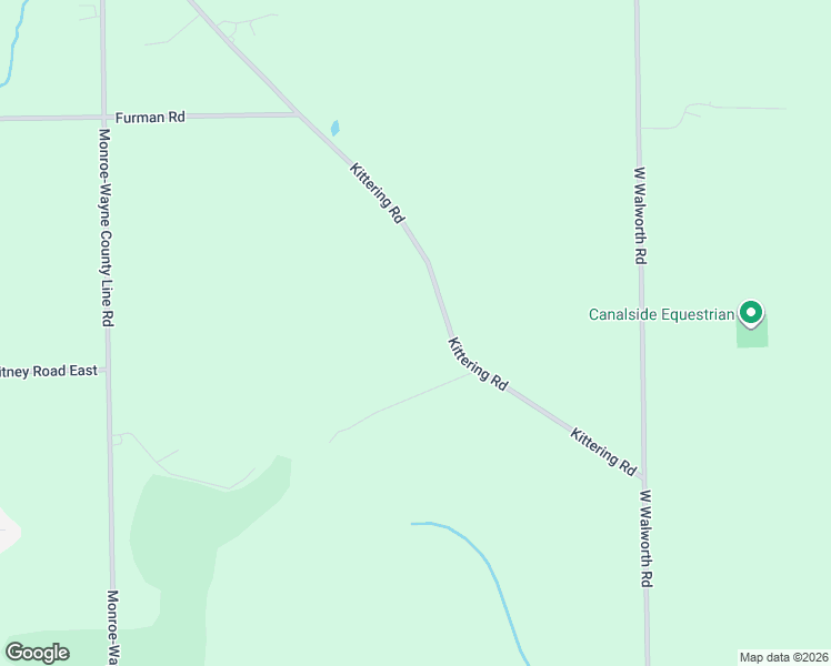 map of restaurants, bars, coffee shops, grocery stores, and more near 2889 Kittering Road in Macedon