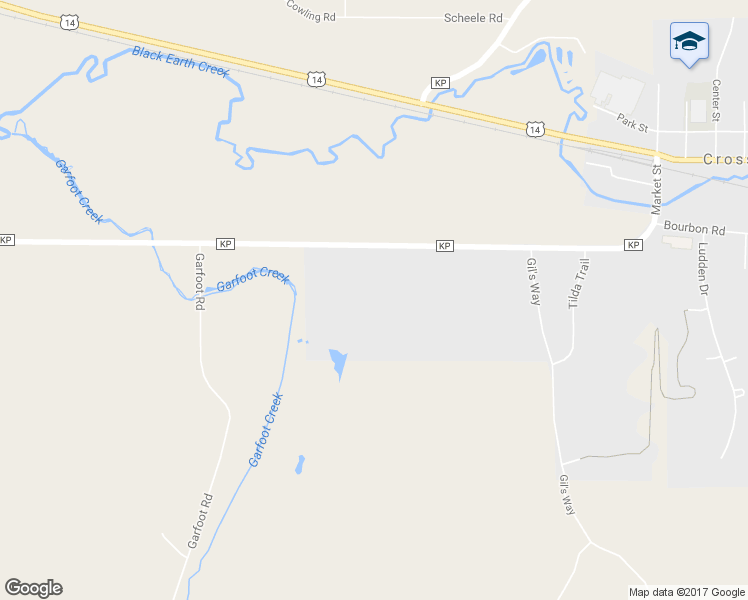 map of restaurants, bars, coffee shops, grocery stores, and more near 8913 County Road KP in Cross Plains