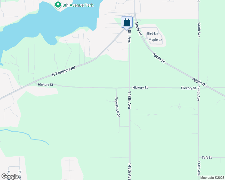 map of restaurants, bars, coffee shops, grocery stores, and more near 18619 Woodduck Drive in Spring Lake