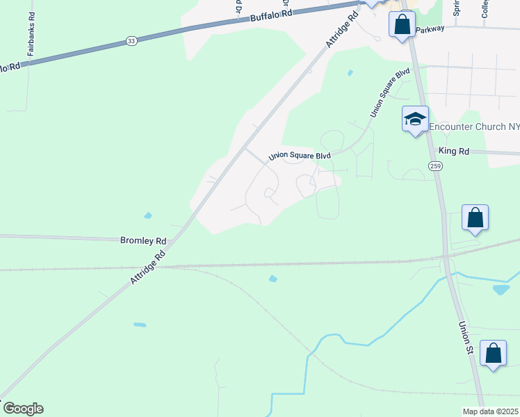 map of restaurants, bars, coffee shops, grocery stores, and more near 31 Cornflower Drive in North Chili