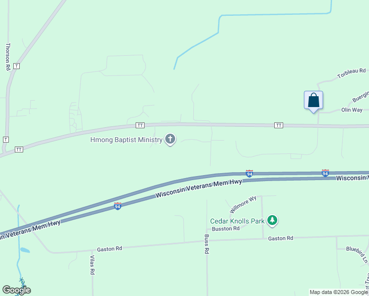 map of restaurants, bars, coffee shops, grocery stores, and more near 2919 Vang Road in Sun Prairie