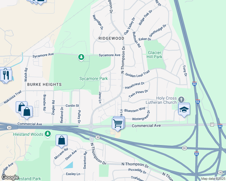 map of restaurants, bars, coffee shops, grocery stores, and more near 4817 Kim Lane in Madison
