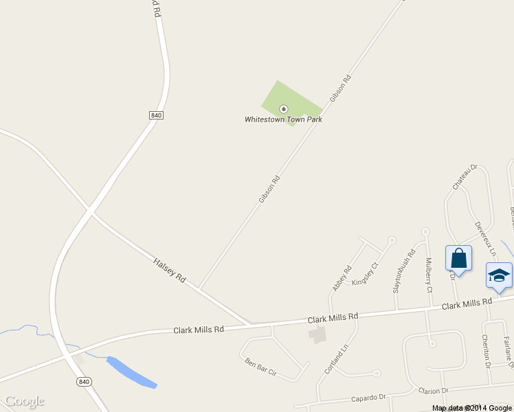 map of restaurants, bars, coffee shops, grocery stores, and more near 101-309 Gibson Rd in Whitesboro