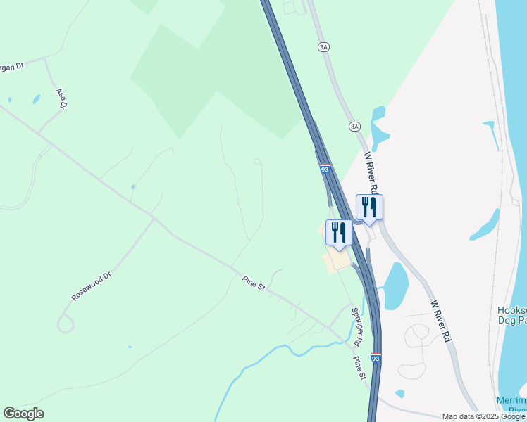 map of restaurants, bars, coffee shops, grocery stores, and more near Dicandra Drive in Bow
