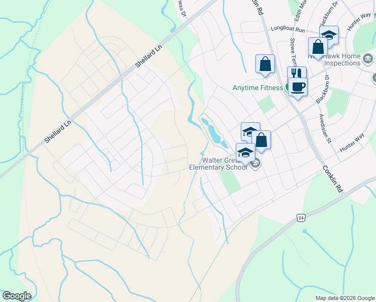 map of restaurants, bars, coffee shops, grocery stores, and more near 8899 Bisset Avenue in Brantford