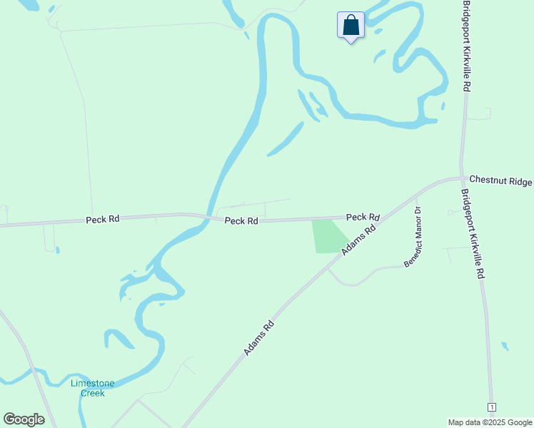 map of restaurants, bars, coffee shops, grocery stores, and more near 401 Peck Road in Kirkville