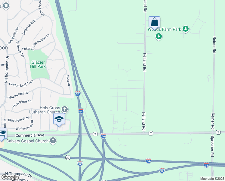 map of restaurants, bars, coffee shops, grocery stores, and more near 3581 Canter Dr in Madison