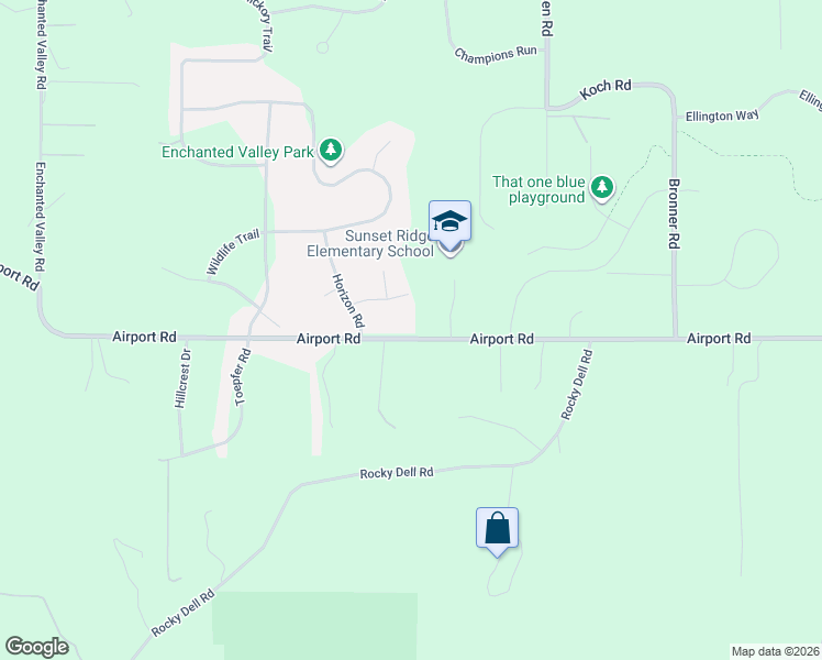 map of restaurants, bars, coffee shops, grocery stores, and more near 8692 Airport Road in Middleton