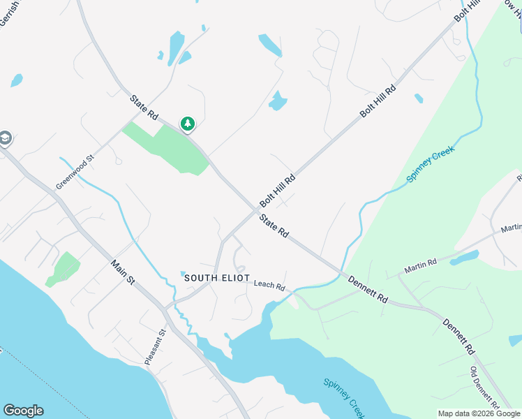 map of restaurants, bars, coffee shops, grocery stores, and more near 206 Bolt Hill Road in Eliot
