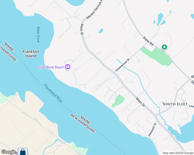 map of restaurants, bars, coffee shops, grocery stores, and more near 13 Clark Road in Eliot