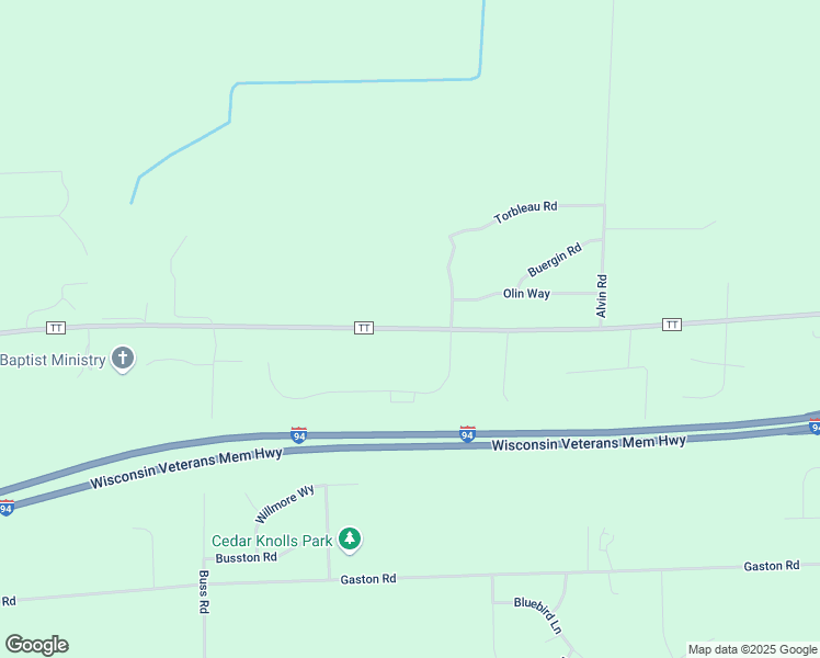 map of restaurants, bars, coffee shops, grocery stores, and more near County Road TT in Sun Prairie