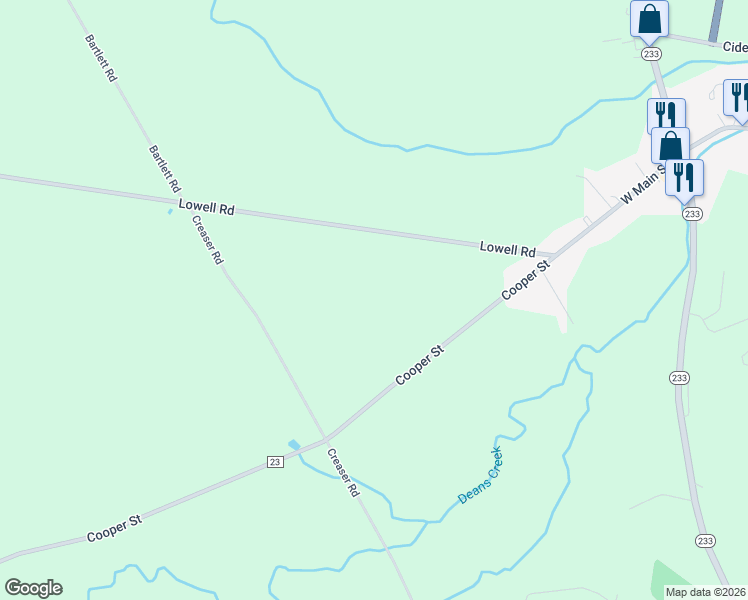 map of restaurants, bars, coffee shops, grocery stores, and more near 7139 Cooper Street in Westmoreland