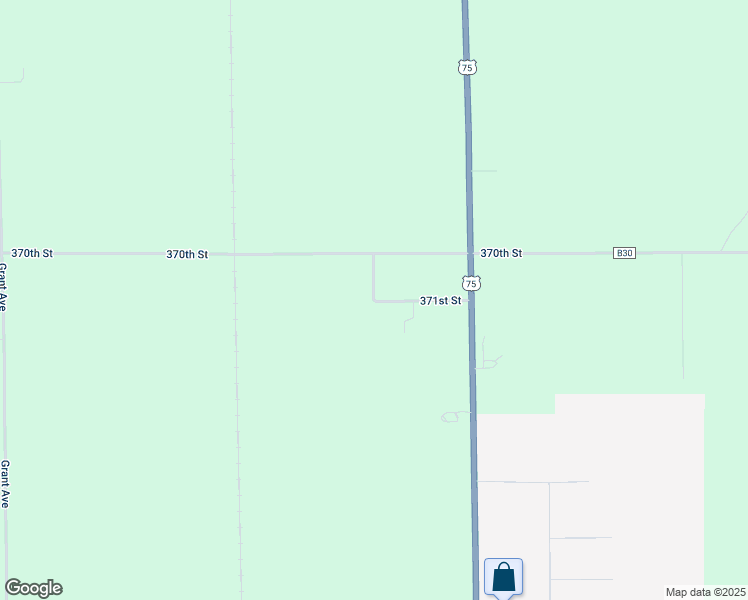 map of restaurants, bars, coffee shops, grocery stores, and more near 3001 371st Street in Sioux Center
