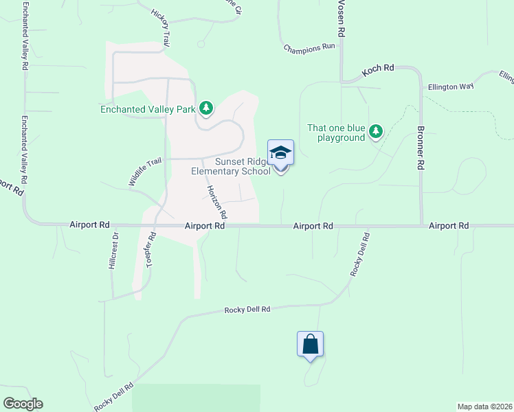 map of restaurants, bars, coffee shops, grocery stores, and more near 8692 Airport Road in Middleton