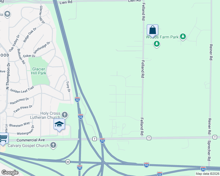 map of restaurants, bars, coffee shops, grocery stores, and more near 3581 Canter Dr in Madison