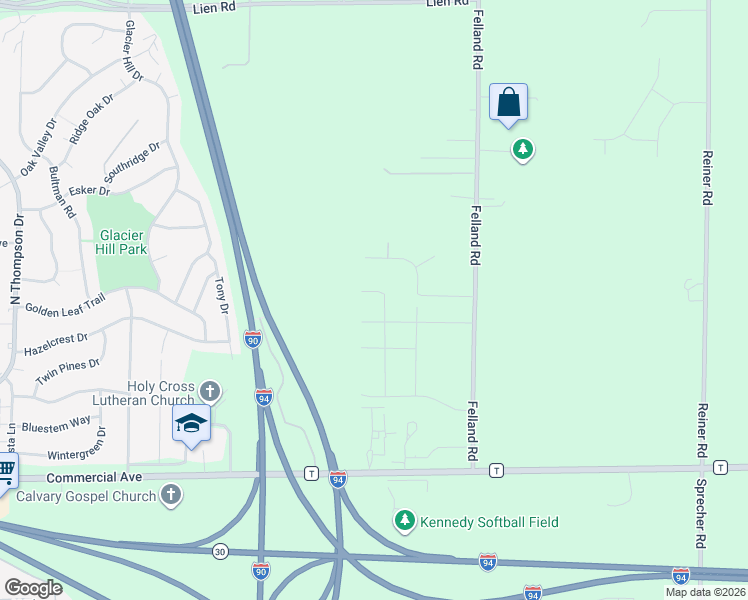 map of restaurants, bars, coffee shops, grocery stores, and more near 3581 Canter Dr in Madison