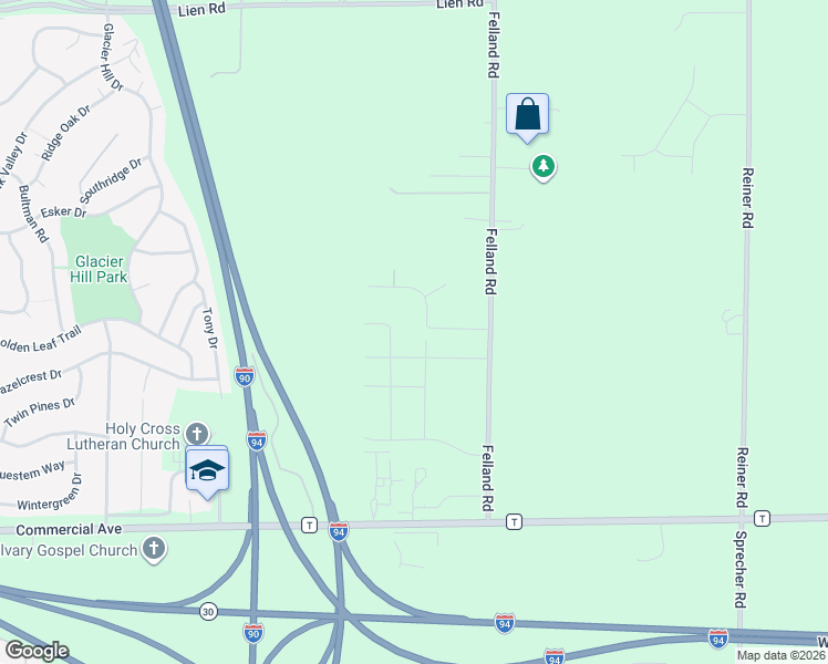 map of restaurants, bars, coffee shops, grocery stores, and more near 3581 Canter Drive in Madison