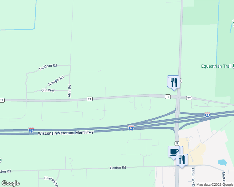 map of restaurants, bars, coffee shops, grocery stores, and more near 4591 County Road TT in Sun Prairie