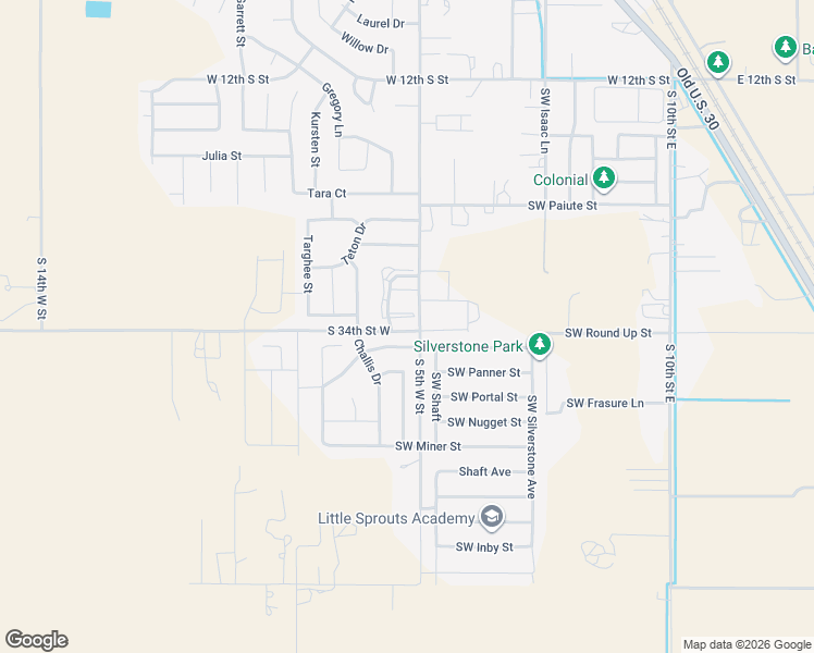 map of restaurants, bars, coffee shops, grocery stores, and more near 510 Caribou Drive in Mountain Home