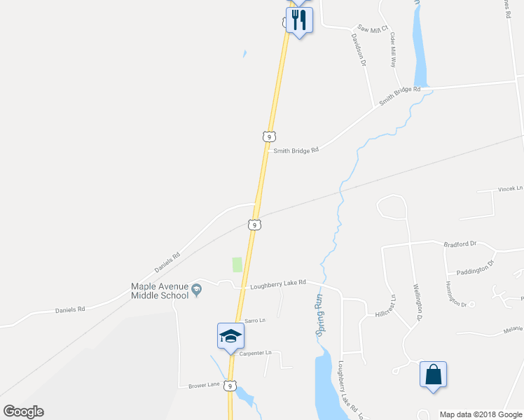 map of restaurants, bars, coffee shops, grocery stores, and more near 562 Maple Avenue in Saratoga Springs