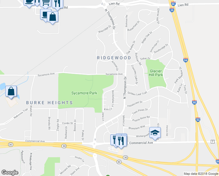 map of restaurants, bars, coffee shops, grocery stores, and more near 1016 Jana Lane in Madison
