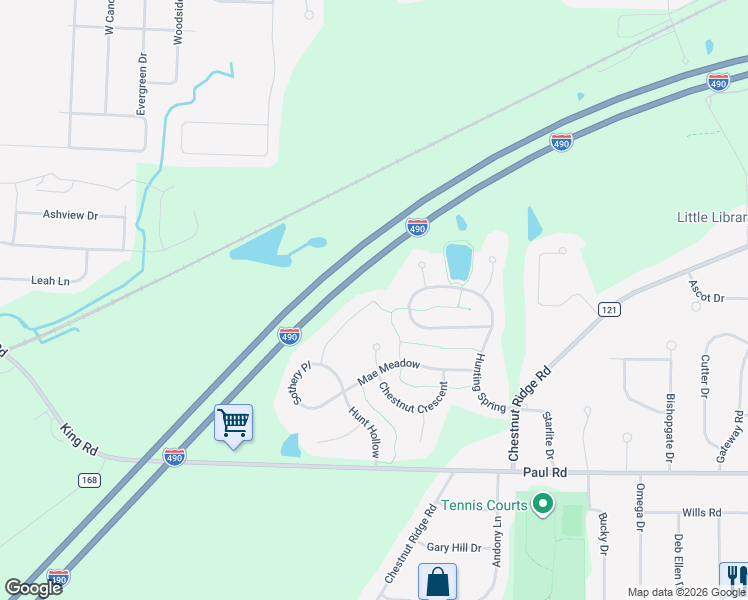 map of restaurants, bars, coffee shops, grocery stores, and more near 49 Foxe Commons in Rochester