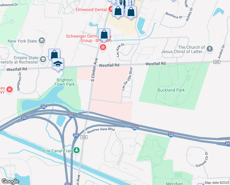 map of restaurants, bars, coffee shops, grocery stores, and more near in Brighton