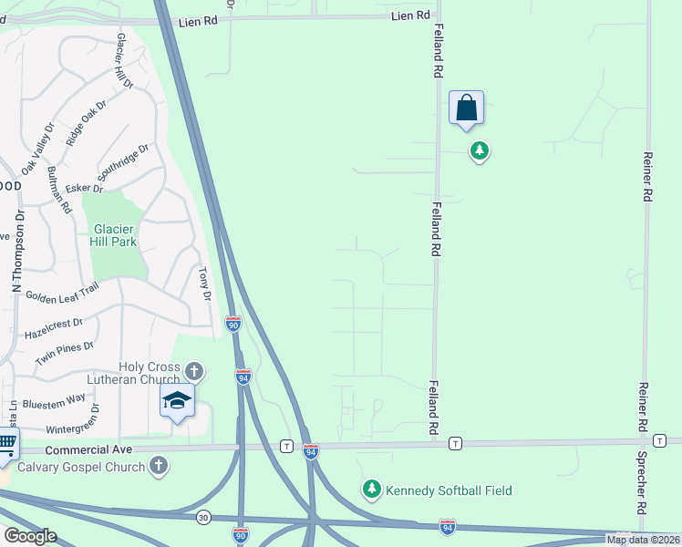 map of restaurants, bars, coffee shops, grocery stores, and more near 3621 Canter Drive in Madison