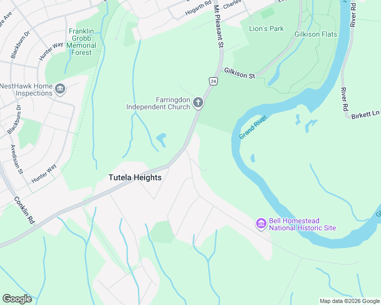 map of restaurants, bars, coffee shops, grocery stores, and more near 4 Tutela Heights Road in Brantford