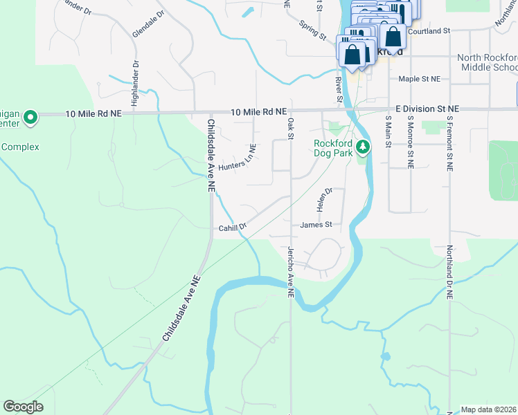 map of restaurants, bars, coffee shops, grocery stores, and more near 143 Clayton Ct in Rockford