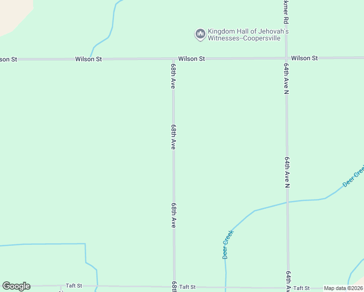 map of restaurants, bars, coffee shops, grocery stores, and more near 18886 68th Avenue in Coopersville