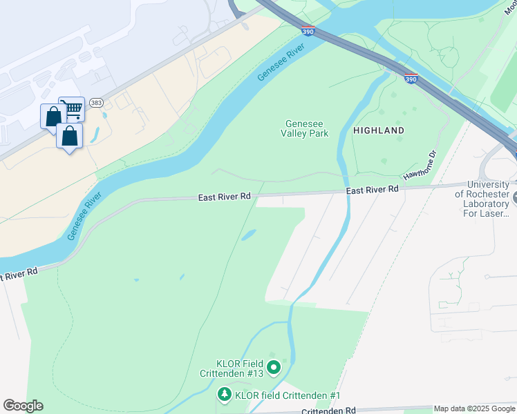 map of restaurants, bars, coffee shops, grocery stores, and more near 844 Rivers Run in Rochester