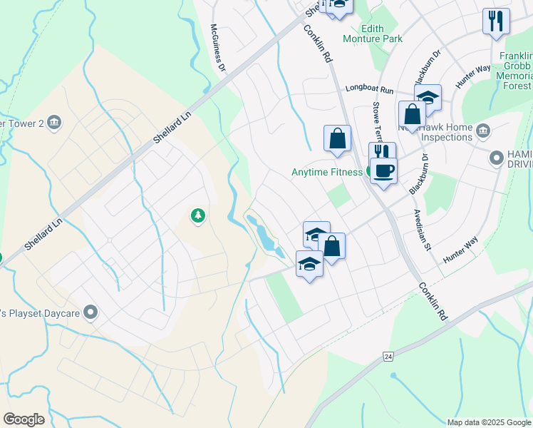 map of restaurants, bars, coffee shops, grocery stores, and more near 50 Bisset Avenue in Brantford