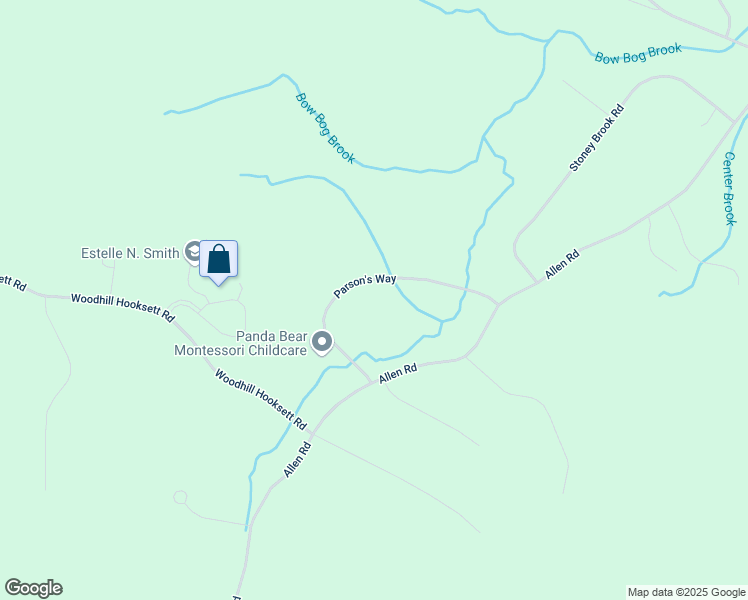map of restaurants, bars, coffee shops, grocery stores, and more near 15 Parson's Way in Bow