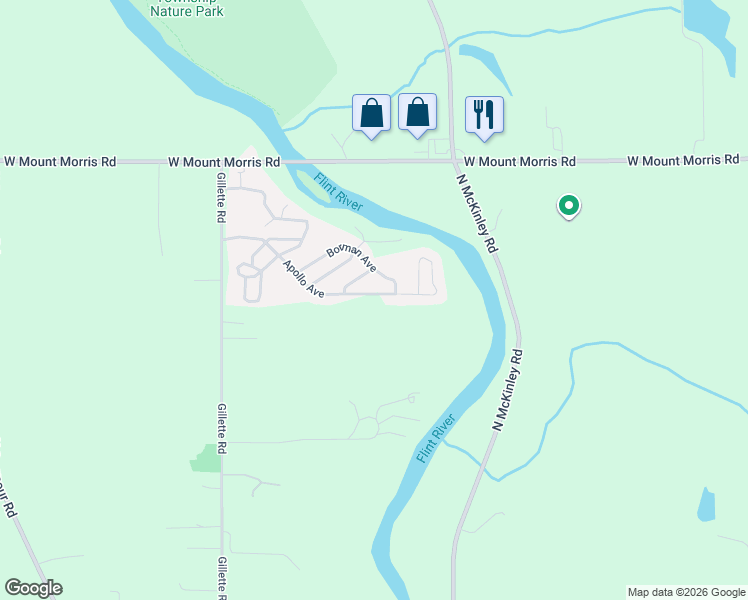 map of restaurants, bars, coffee shops, grocery stores, and more near 157 Apollo Avenue in Flushing