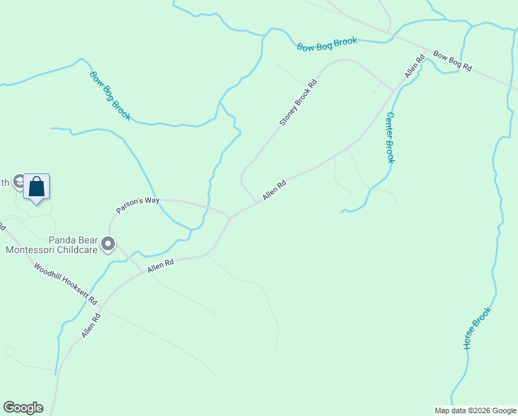 map of restaurants, bars, coffee shops, grocery stores, and more near 37 Allen Road in Bow