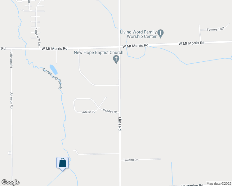 map of restaurants, bars, coffee shops, grocery stores, and more near 7355 Elms Road in Flushing