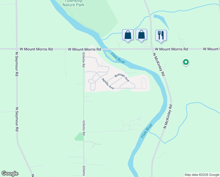 map of restaurants, bars, coffee shops, grocery stores, and more near 88-124 Apollo Avenue in Flushing