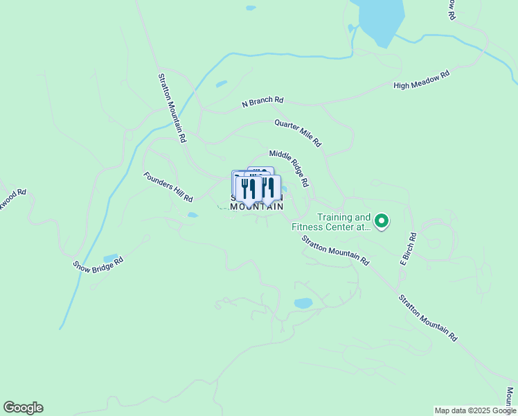 map of restaurants, bars, coffee shops, grocery stores, and more near 58 Village Square in Stratton