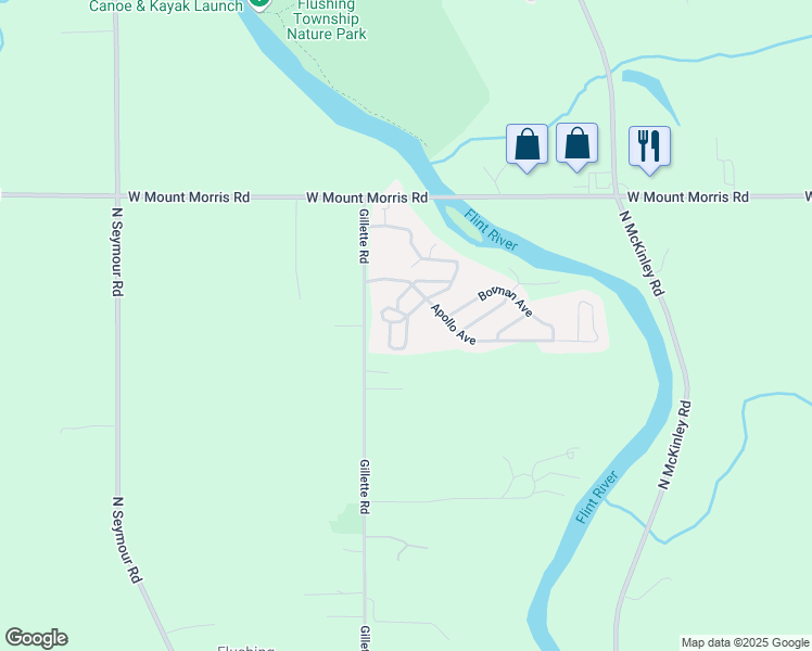 map of restaurants, bars, coffee shops, grocery stores, and more near 104-198 Glen Avenue in Flushing