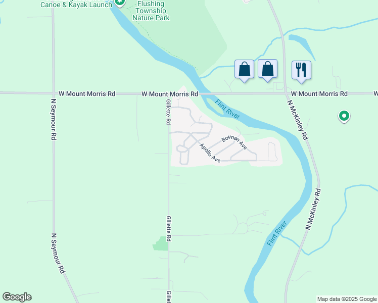 map of restaurants, bars, coffee shops, grocery stores, and more near 104-198 Glen Avenue in Flushing