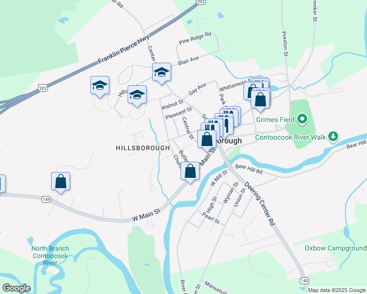 map of restaurants, bars, coffee shops, grocery stores, and more near 4 Butler Avenue in Hillsboro