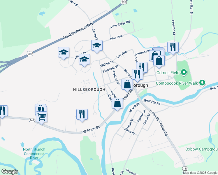 map of restaurants, bars, coffee shops, grocery stores, and more near 4 Butler Avenue in Hillsboro