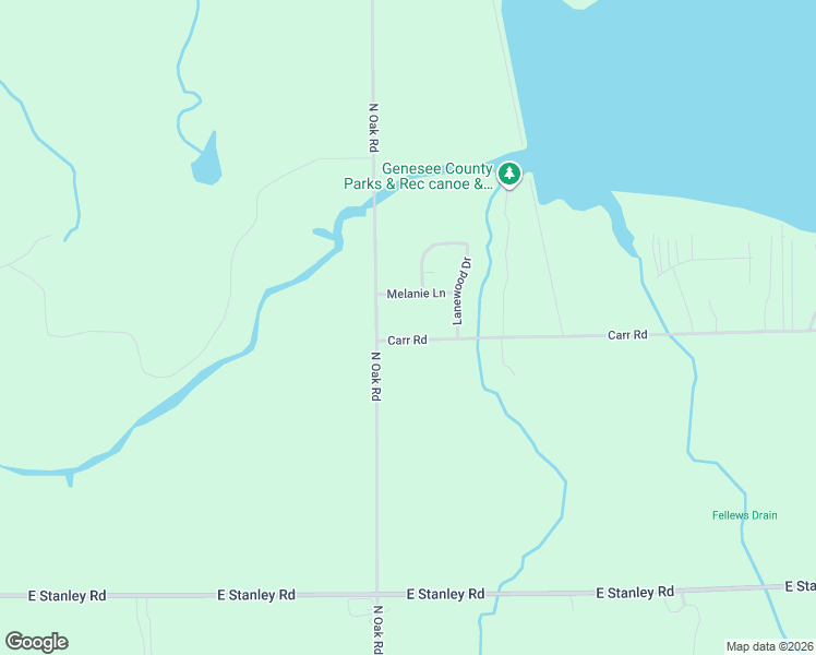 map of restaurants, bars, coffee shops, grocery stores, and more near 11043 Carr Road in Davison