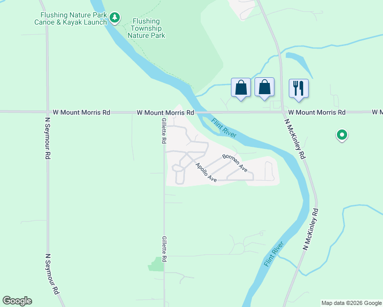 map of restaurants, bars, coffee shops, grocery stores, and more near 135 Apollo Avenue in Flushing