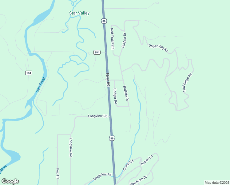 map of restaurants, bars, coffee shops, grocery stores, and more near Badger Road in Alpine