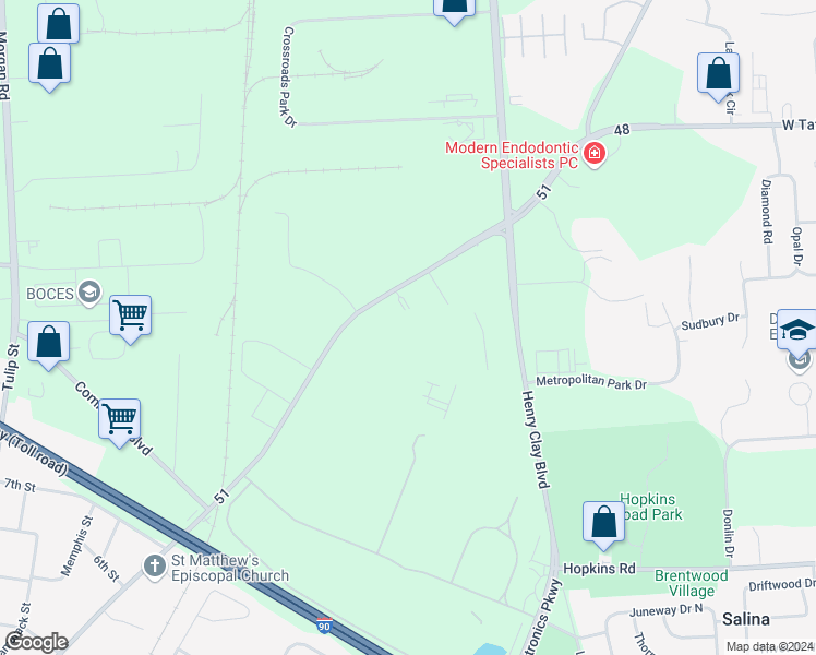 map of restaurants, bars, coffee shops, grocery stores, and more near 1500 Clayton Manor Drive South in Liverpool