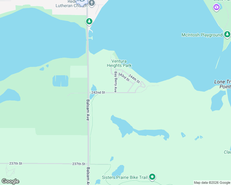 map of restaurants, bars, coffee shops, grocery stores, and more near 15000 Bay Berry Avenue in Ventura