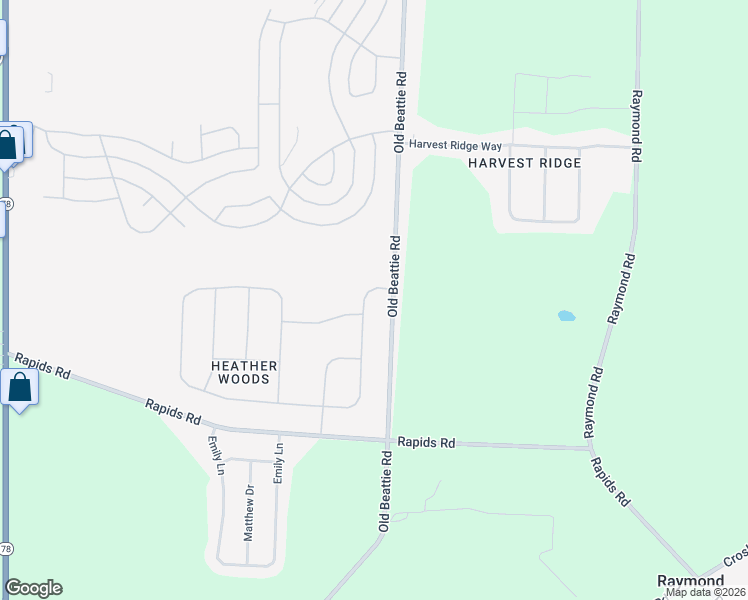 map of restaurants, bars, coffee shops, grocery stores, and more near 6398 Rebecca Rd in Lockport