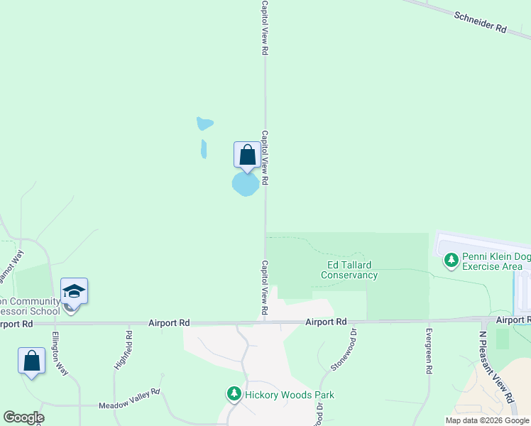 map of restaurants, bars, coffee shops, grocery stores, and more near 4686 Capitol View Road in Middleton